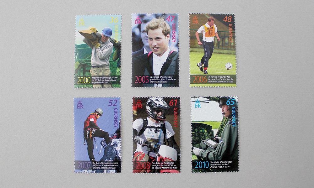 Duke of Cambridge 30th Birthday Stamps